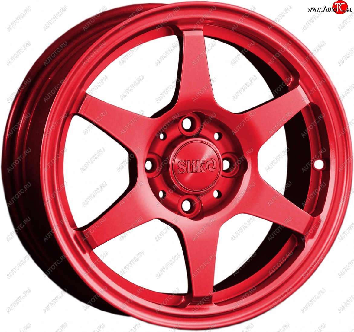 12 799 р. Кованый диск Slik Classik 6x14 (Красный)   (Цвет: Красный)  с доставкой в г. Чебоксары