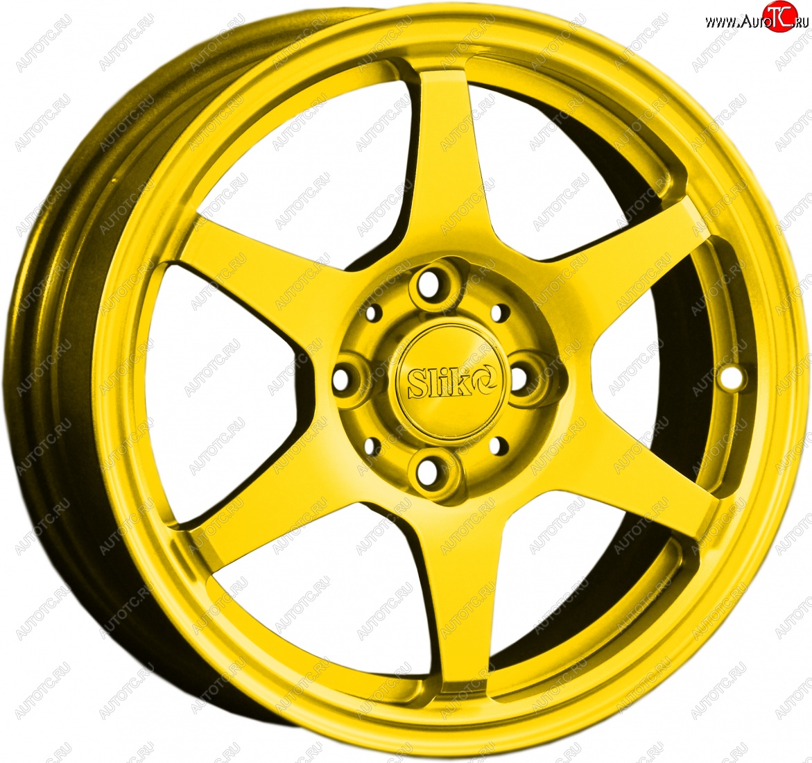 12 799 р. Кованый диск Slik Classik 6x14 (Ярко желтый RAL 1021)   (Цвет: Ярко желтый RAL 1021)  с доставкой в г. Чебоксары