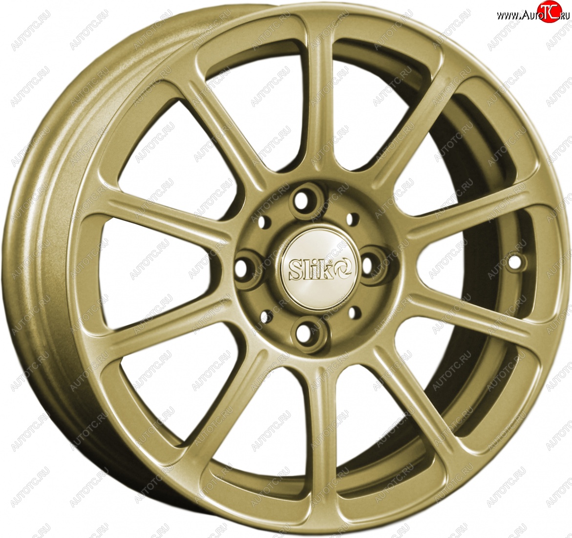 5 999 р. Кованый диск Slik Classik 6x14 (Металлик золотой)   (Цвет: Металлик золотой)  с доставкой в г. Чебоксары