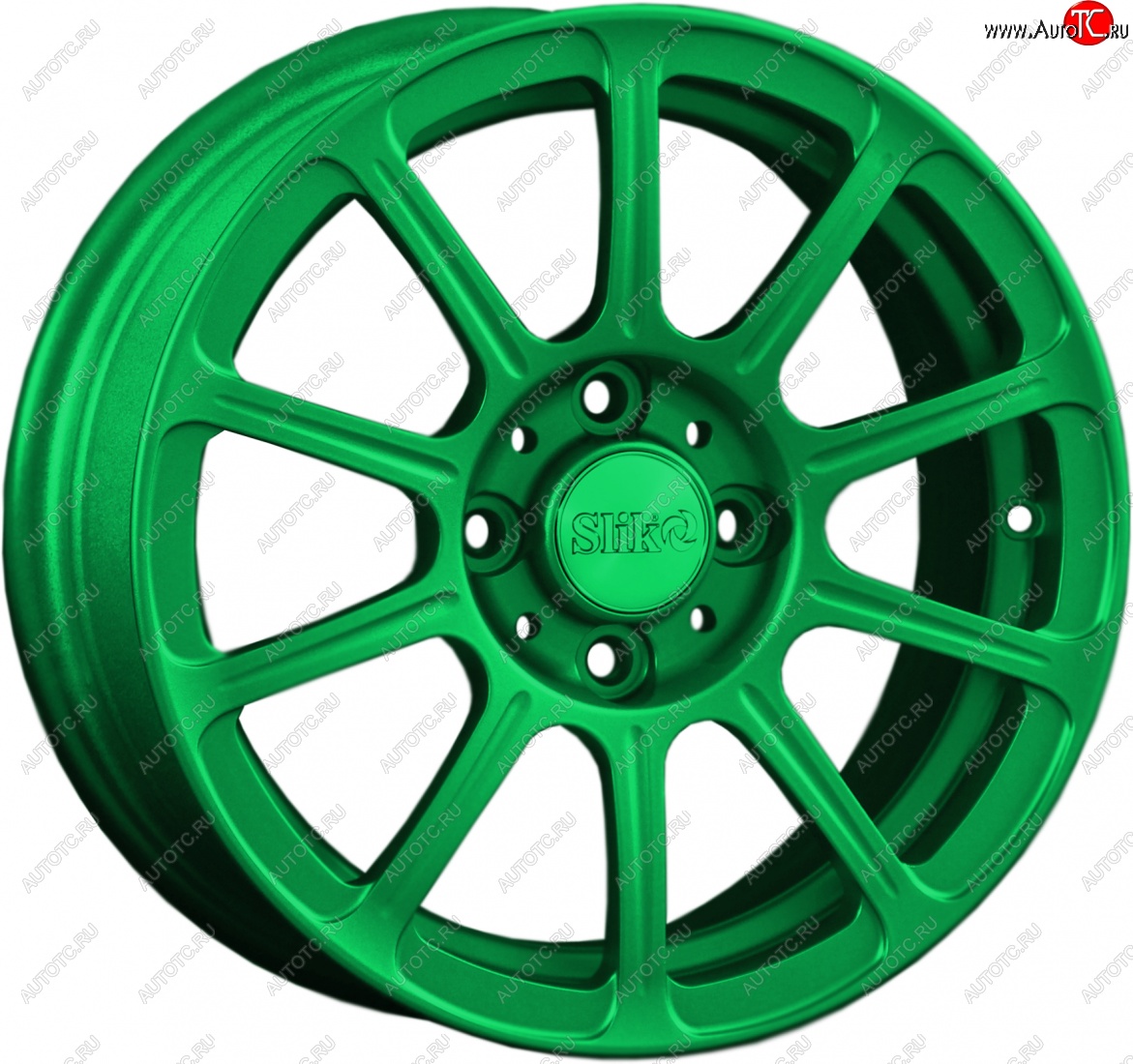 5 999 р. Кованый диск Slik Classik 6x14 (Зеленый)   (Цвет: Зеленый)  с доставкой в г. Чебоксары