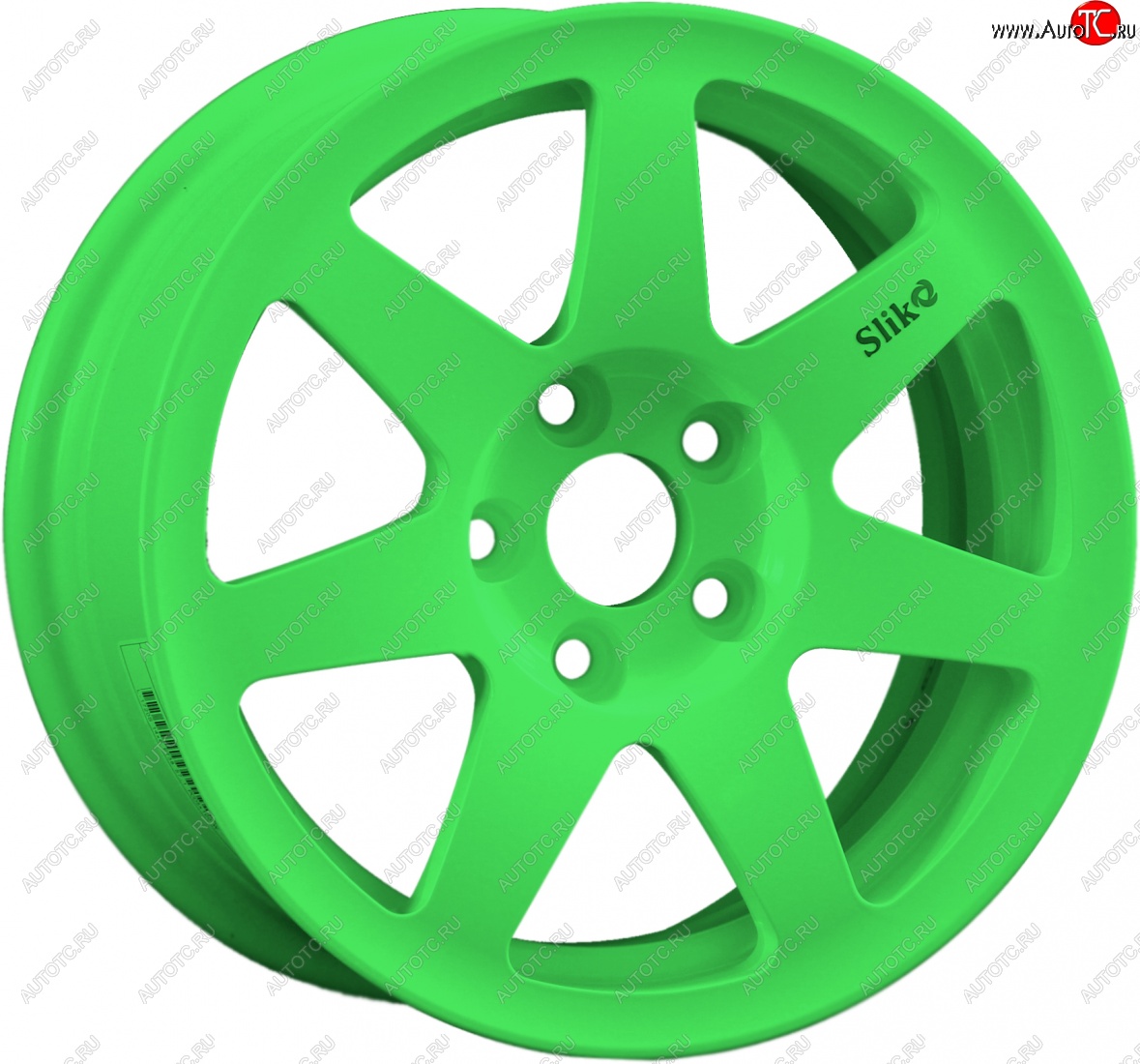 13 499 р. Кованый диск Slik Classik 6x14 (RAL 6038 ярко-зеленый)   (Цвет: RAL 6038 ярко-зеленый)  с доставкой в г. Чебоксары