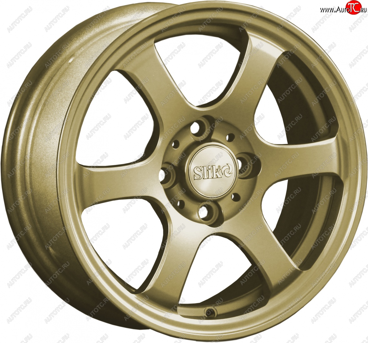 12 799 р. Кованый диск Slik Classik 6x14 (Металлик золотой)   (Цвет: Металлик золотой)  с доставкой в г. Чебоксары