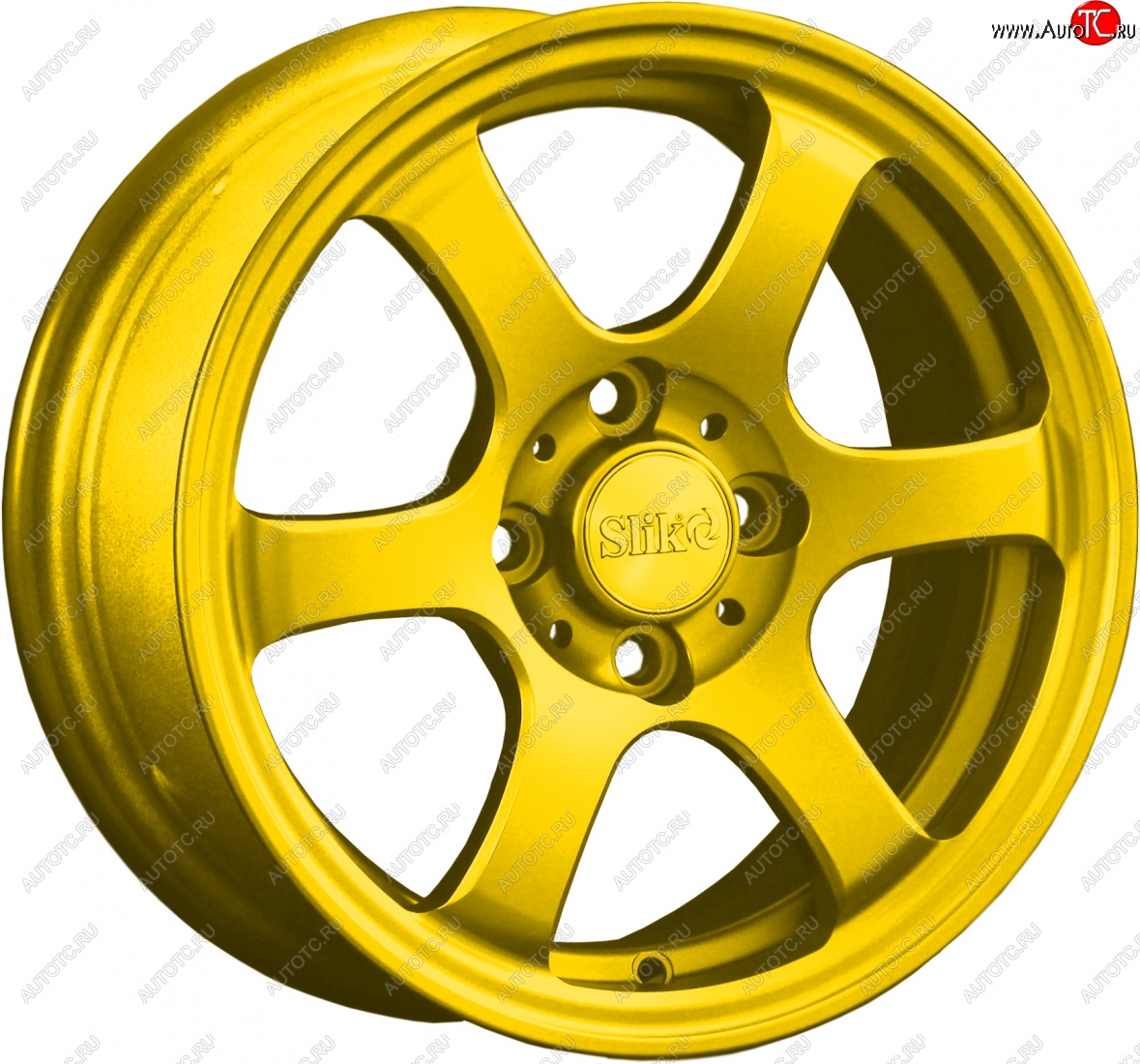 12 799 р. Кованый диск Slik Classik 6x14 (Ярко-желтый RAL 1021)   (Цвет: Ярко-желтый RAL 1021)  с доставкой в г. Чебоксары