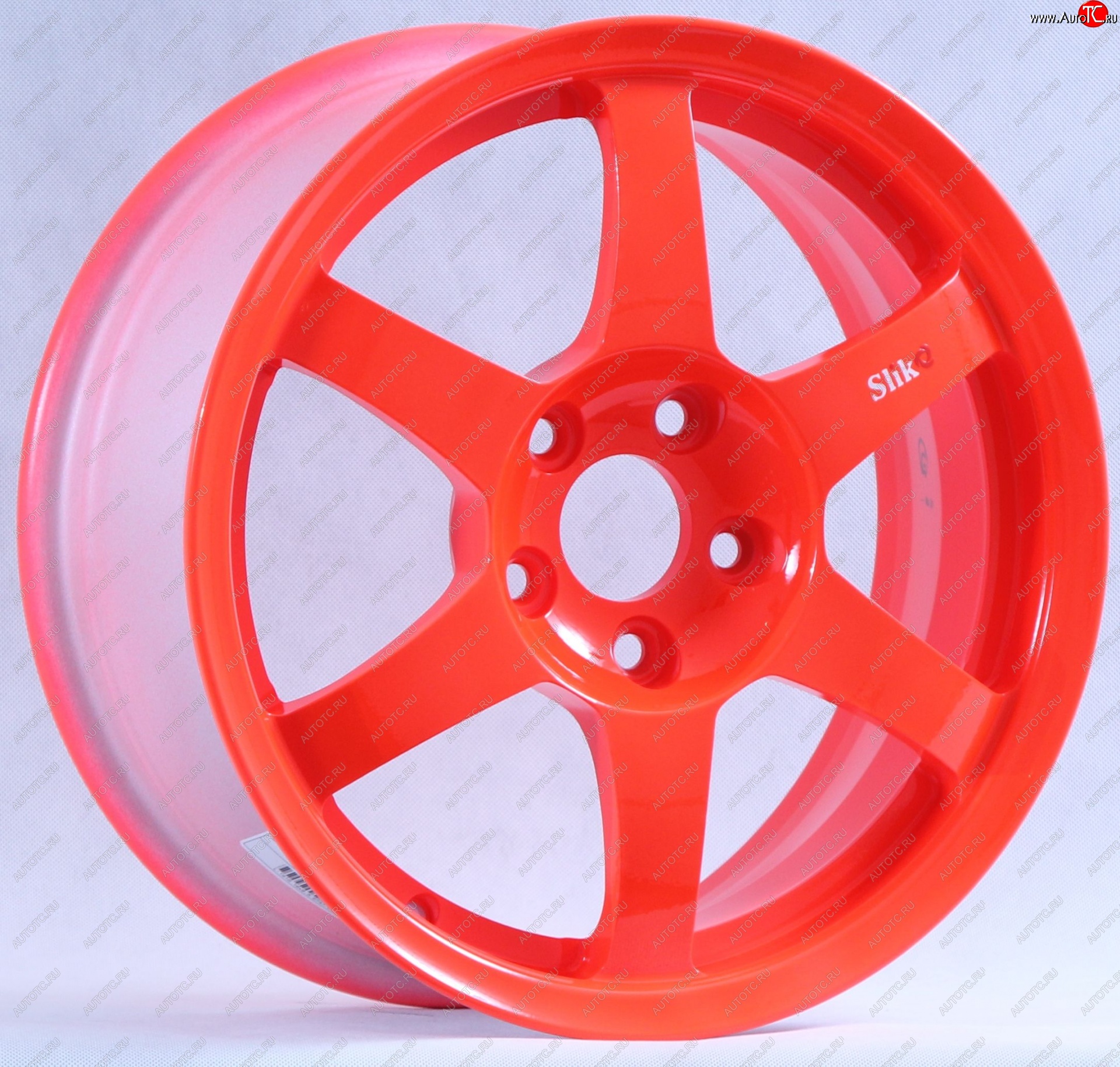 12 799 р. Кованый диск Slik Classik 6x14 (RAL 3026 ярко-алый)   (Цвет: RAL 3026 ярко-алый)  с доставкой в г. Чебоксары