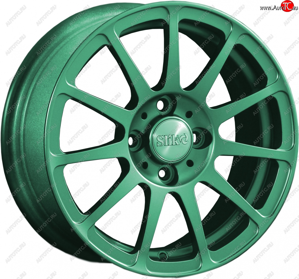 21 499 р. Кованый диск Slik Classik 6x14 (Candy - изумрудно-зелёный)   (Цвет: Candy - изумрудно-зелёный)  с доставкой в г. Чебоксары