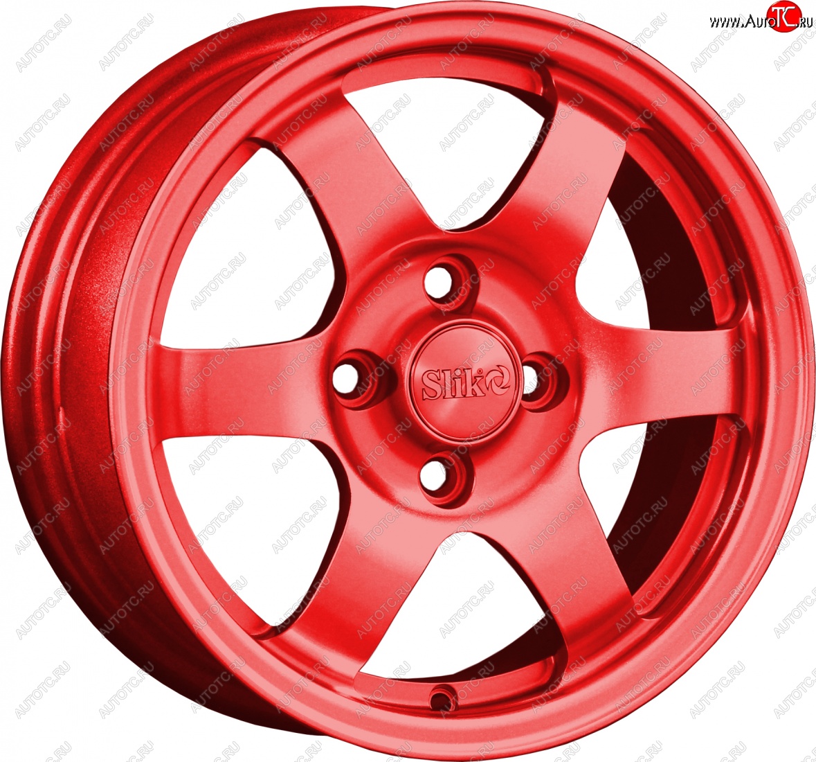 12 799 р. Кованый диск Slik Classik 6x14 (Candy красный)   (Цвет: Candy красный)  с доставкой в г. Чебоксары