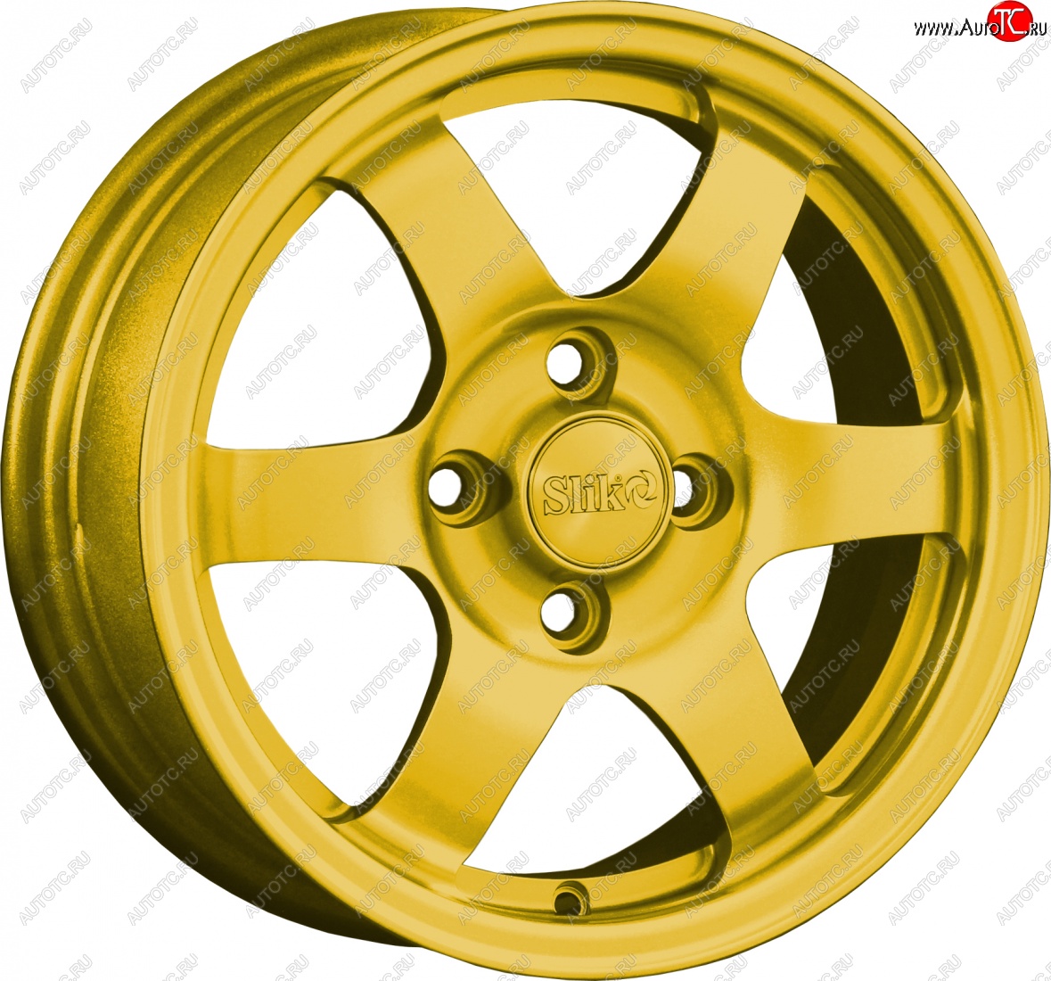 12 799 р. Кованый диск Slik Classik 6x14 (Ярко желтый RAL 1021)   (Цвет: Ярко желтый RAL 1021)  с доставкой в г. Чебоксары