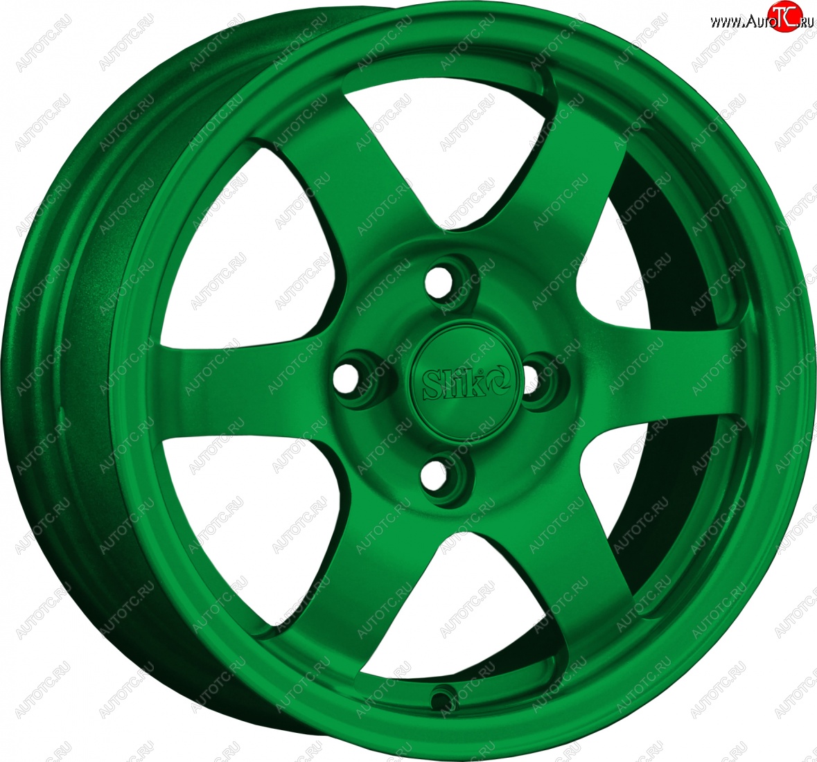 12 799 р. Кованый диск Slik Classik 6x14 (Зеленый)   (Цвет: Зеленый)  с доставкой в г. Чебоксары