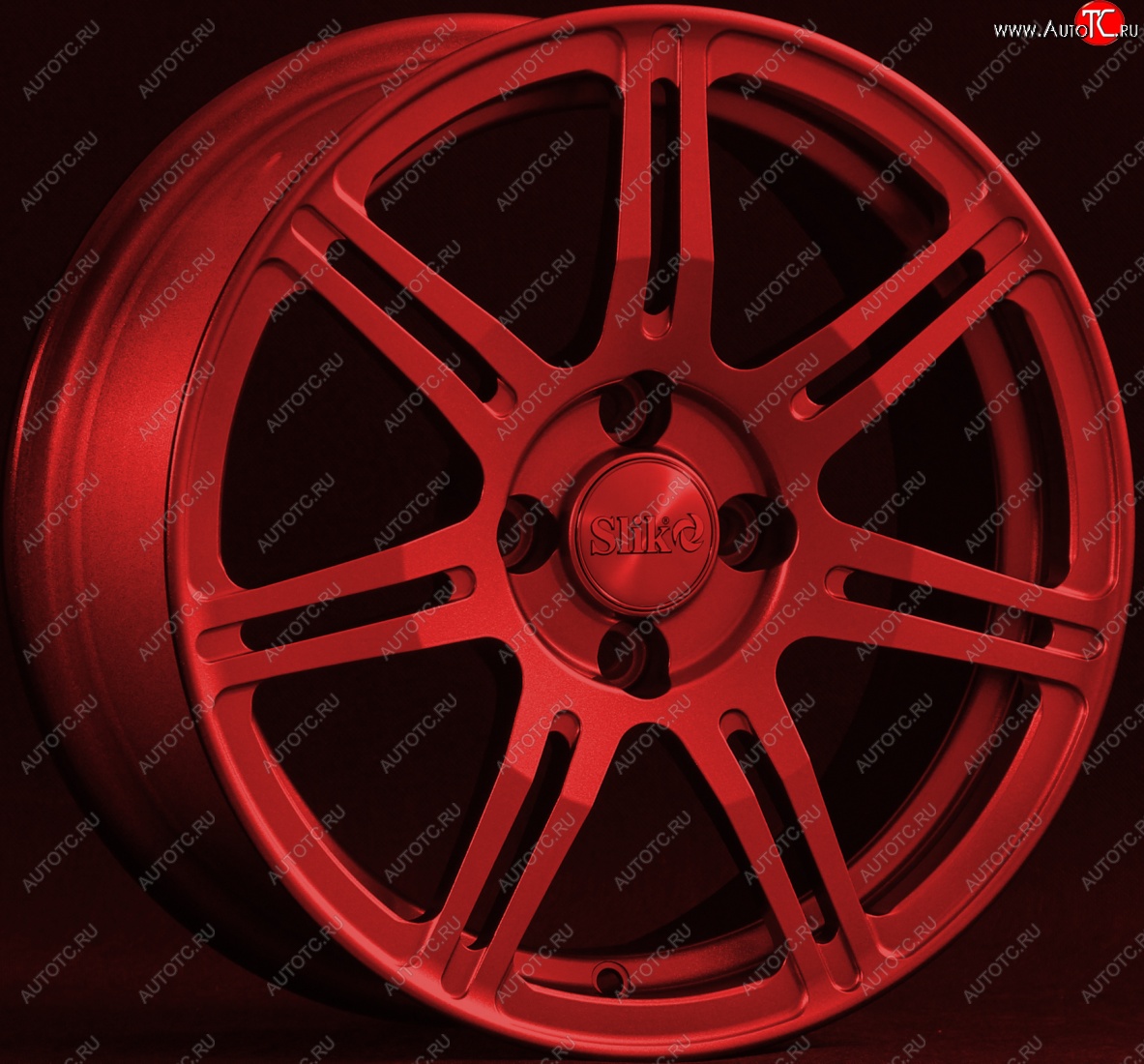 15 249 р. Кованый диск Slik Classik 6.5x15 (Красный)   (Цвет: Красный)  с доставкой в г. Чебоксары
