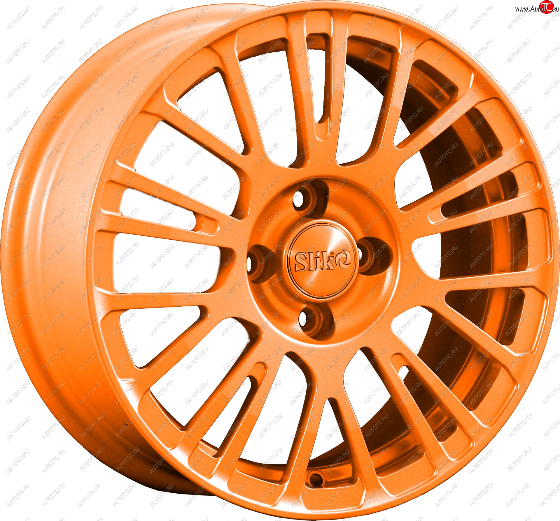 11 899 р. Кованый диск Slik Classik 6.5x15 (Ярко-оранжевый)   (Цвет: Ярко-оранжевый)  с доставкой в г. Чебоксары
