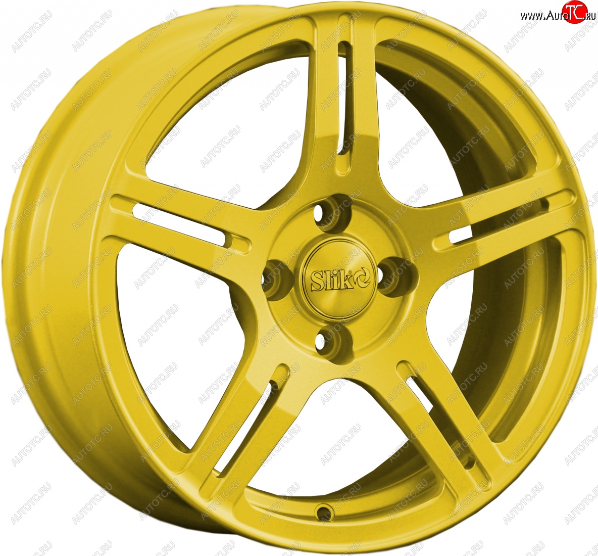 15 249 р. Кованый диск Slik Classik 6.5x15 (Ярко-желтый RAL 1021)   (Цвет: Ярко-желтый RAL 1021)  с доставкой в г. Чебоксары