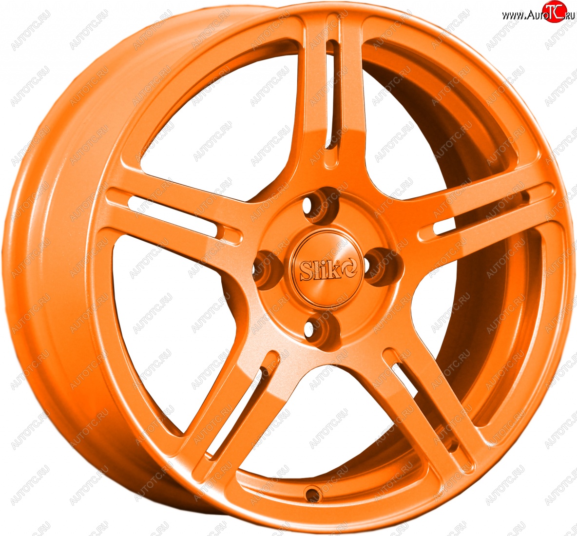 15 249 р. Кованый диск Slik Classik 6.5x15 (Ярко-оранжевый)   (Цвет: Ярко-оранжевый)  с доставкой в г. Чебоксары