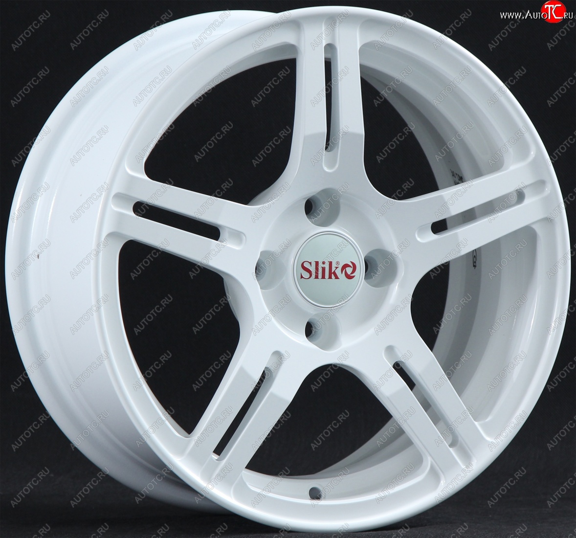 15 249 р. Кованый диск Slik Classik 6.5x15 (Белый)   (Цвет: Белый)  с доставкой в г. Чебоксары