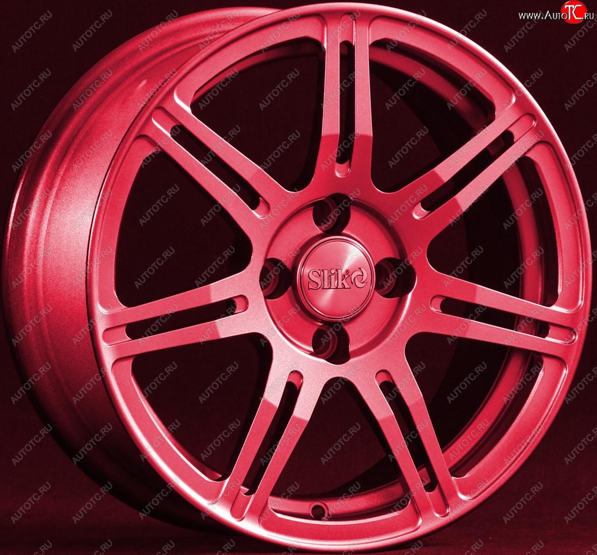 15 249 р. Кованый диск Slik Classik 6.5x15 (Candy рубиновый)   (Цвет: Candy рубиновый)  с доставкой в г. Чебоксары