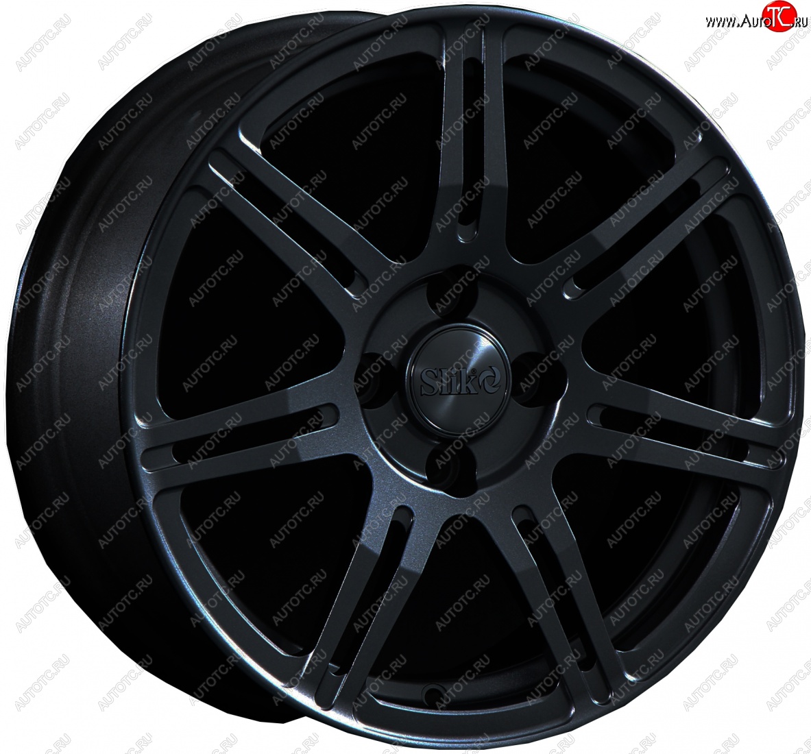 15 249 р. Кованый диск Slik Classik 6.5x15 (Черный глянцевый)   (Цвет: Черный глянцевый)  с доставкой в г. Чебоксары