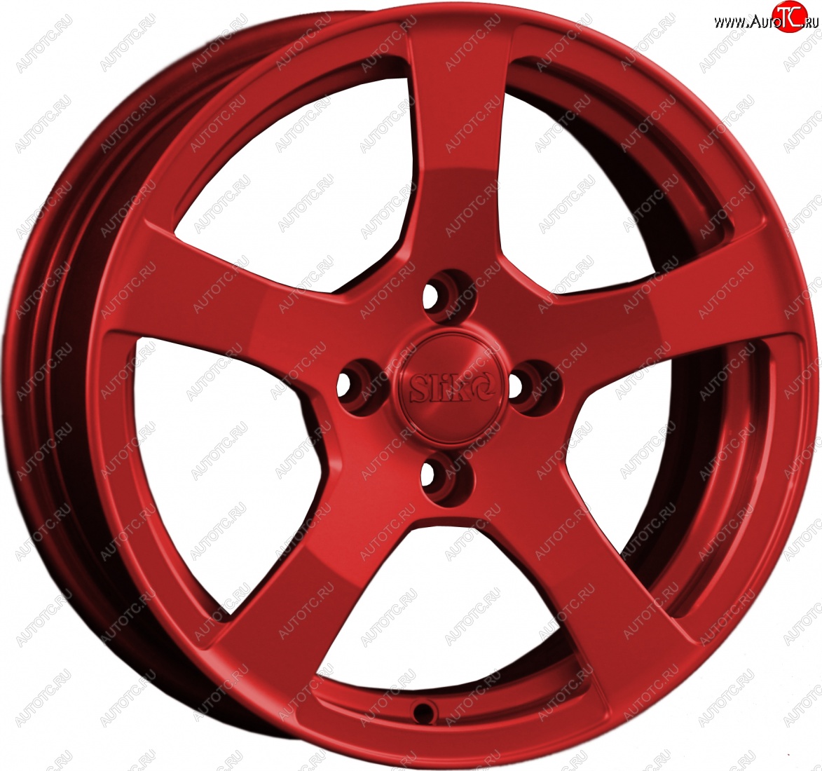 15 599 р. Кованый диск Slik Classik 6.5x15 (Красный)   (Цвет: Красный)  с доставкой в г. Чебоксары