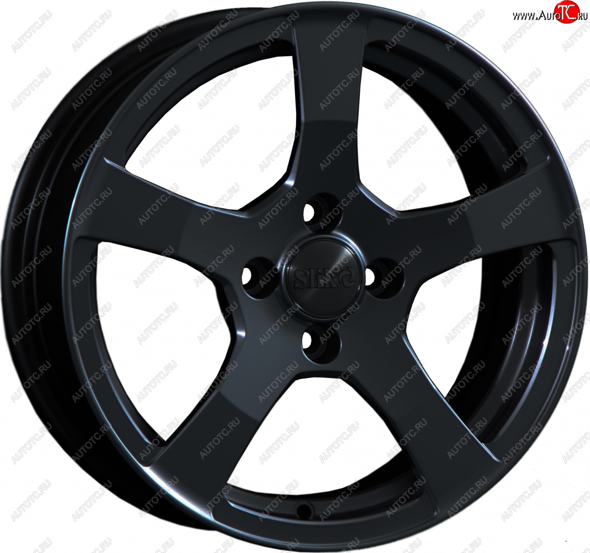 15 599 р. Кованый диск Slik Classik 6.5x15 (Черный глянцевый)   (Цвет: Черный глянцевый)  с доставкой в г. Чебоксары