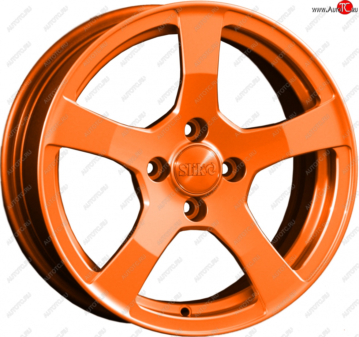 15 599 р. Кованый диск Slik Classik 6.5x15 (Ярко-оранжевый)   (Цвет: Ярко-оранжевый)  с доставкой в г. Чебоксары