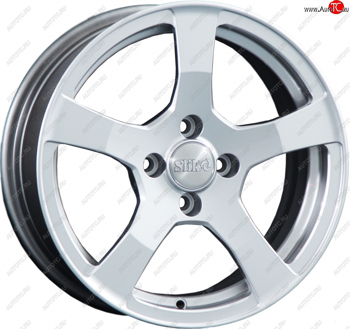 14 199 р. Кованый диск Slik Classik 6.5x15 (Яркое-блестящее серебро)   (Цвет: Яркое-блестящее серебро)  с доставкой в г. Чебоксары