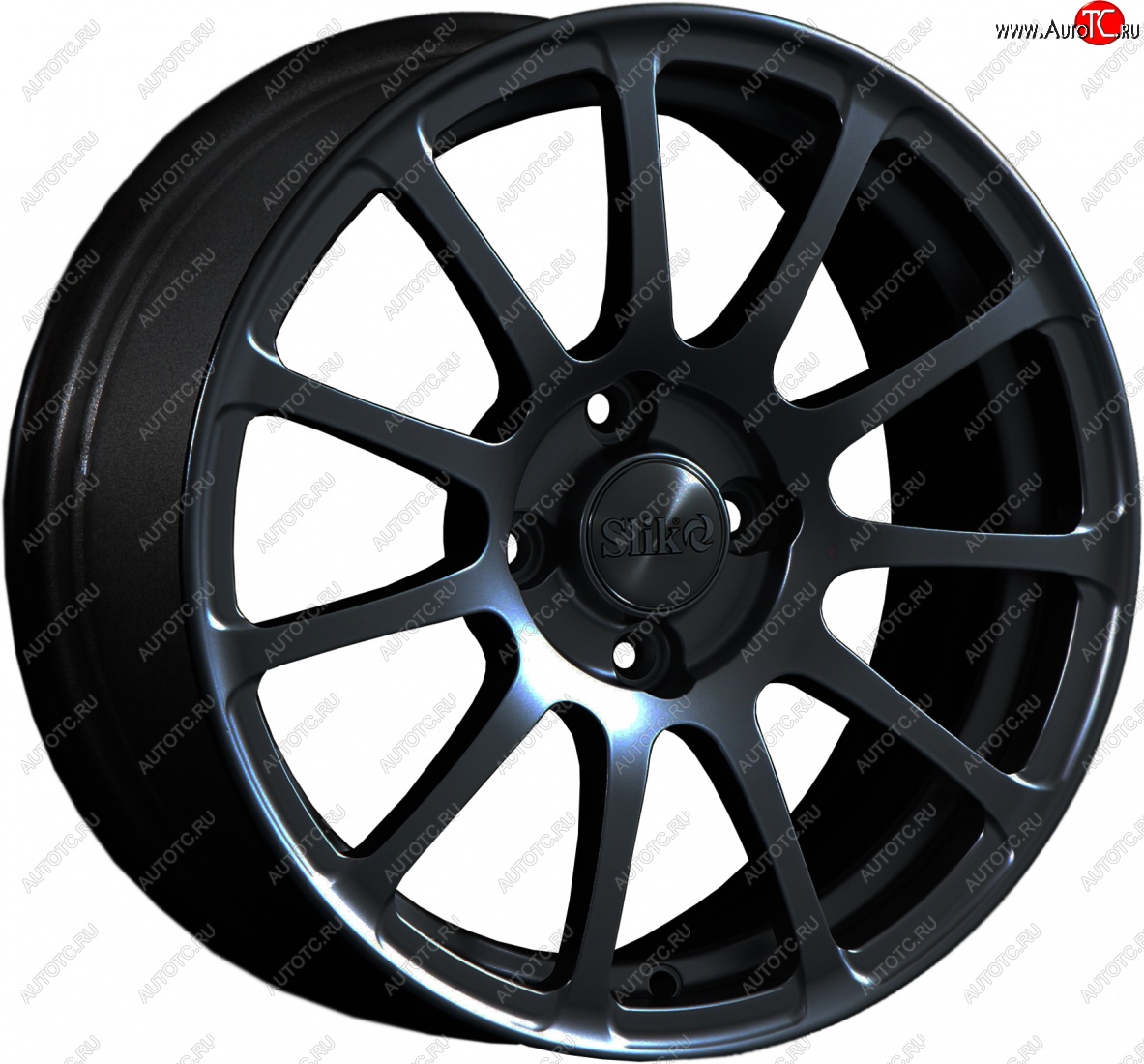 15 599 р. Кованый диск Slik Classik 6.5x15 (Черный глянцевый)   (Цвет: Черный глянцевый)  с доставкой в г. Чебоксары