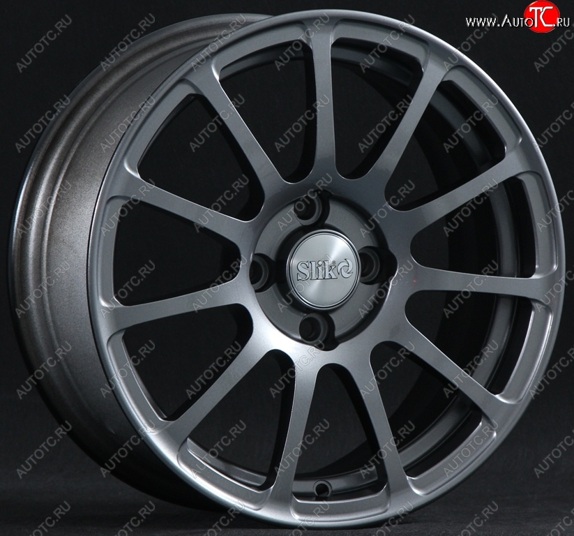 15 599 р. Кованый диск Slik Classik 6.5x15 (Металлик графит глянцевый)   (Цвет: Металлик графит глянцевый)  с доставкой в г. Чебоксары