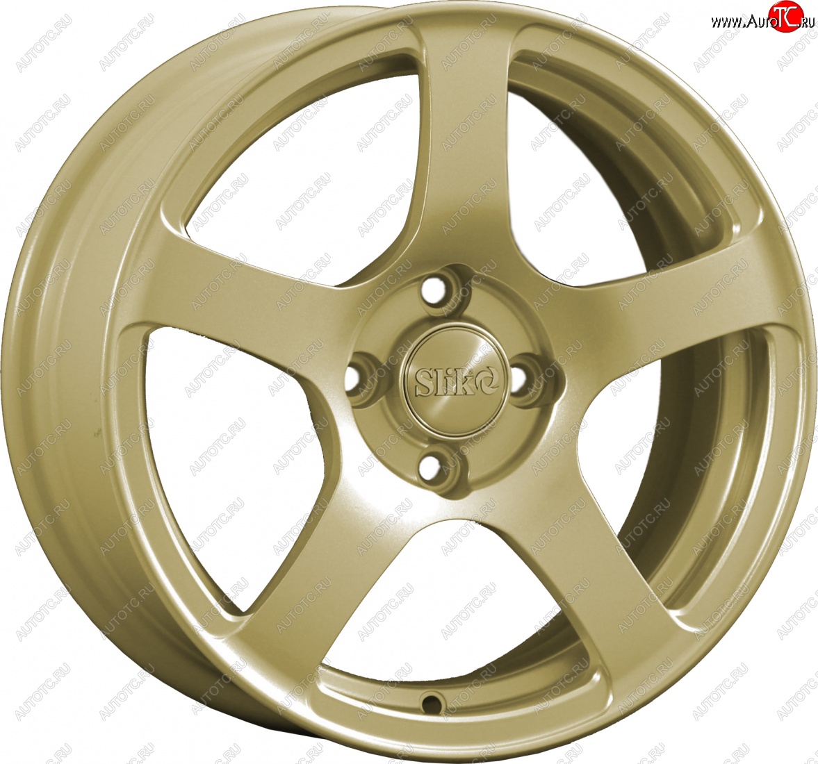 15 249 р. Кованый диск Slik Classik 6.5x15 (Металлик золотой)   (Цвет: Металлик золотой)  с доставкой в г. Чебоксары