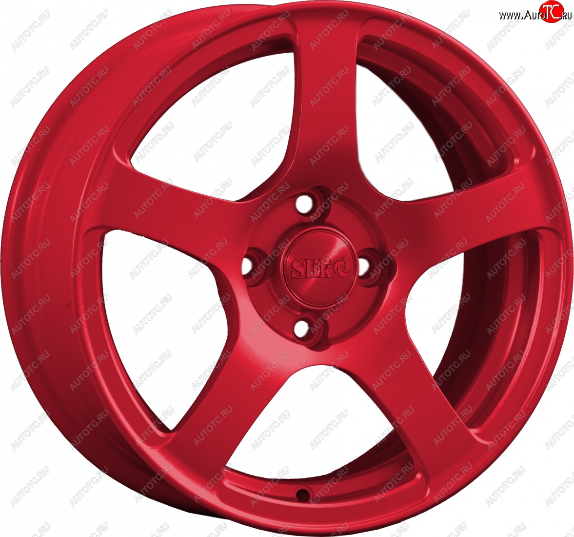15 249 р. Кованый диск Slik Classik 6.5x15 (Candy красный)   (Цвет: Candy красный)  с доставкой в г. Чебоксары