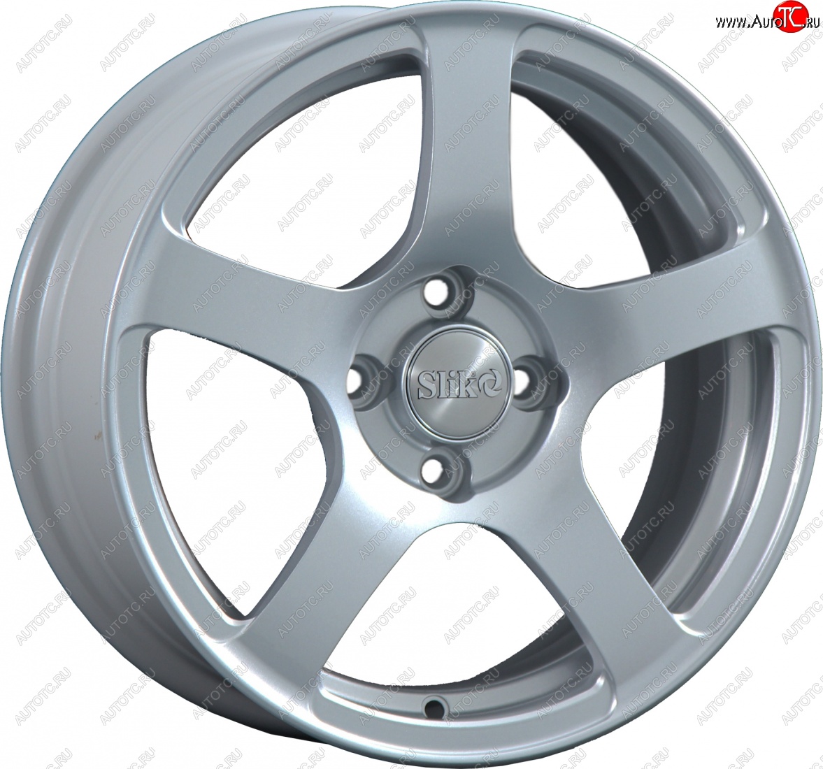 15 249 р. Кованый диск Slik Classik 6.5x15 (Серебристый светлый)   (Цвет: Серебристый светлый)  с доставкой в г. Чебоксары
