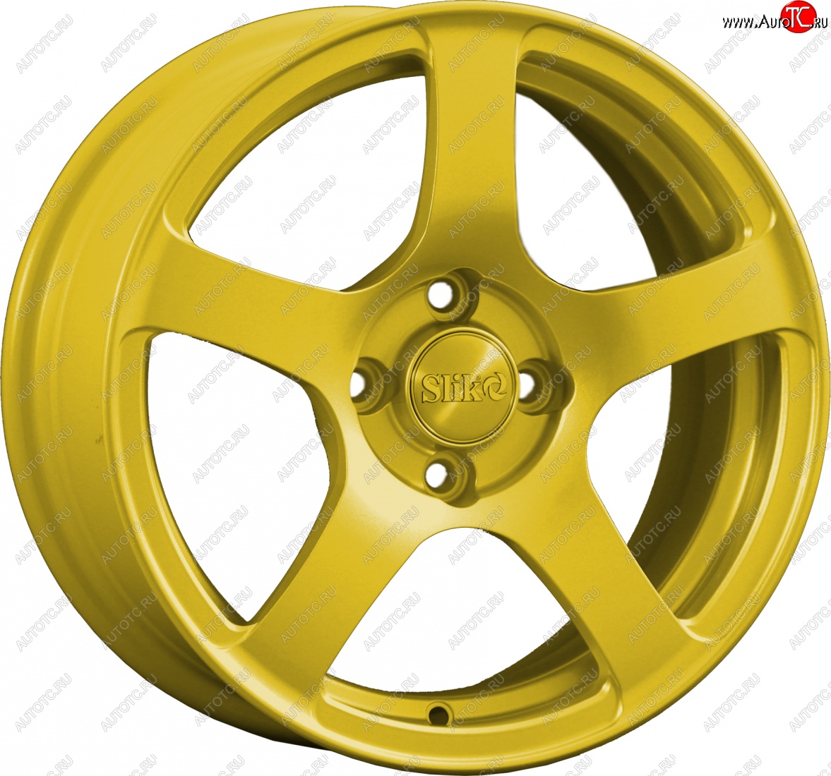 15 249 р. Кованый диск Slik Classik 6.5x15 (Ярко-желтый RAL 1021)   (Цвет: Ярко-желтый RAL 1021)  с доставкой в г. Чебоксары