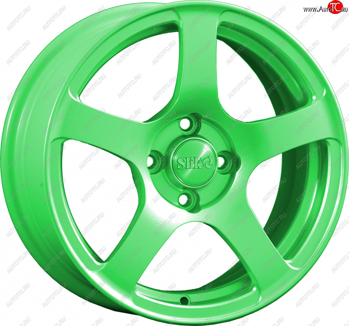 15 249 р. Кованый диск Slik Classik 6.5x15 (RAL 6038 ярко-зеленый)   (Цвет: RAL 6038 ярко-зеленый)  с доставкой в г. Чебоксары