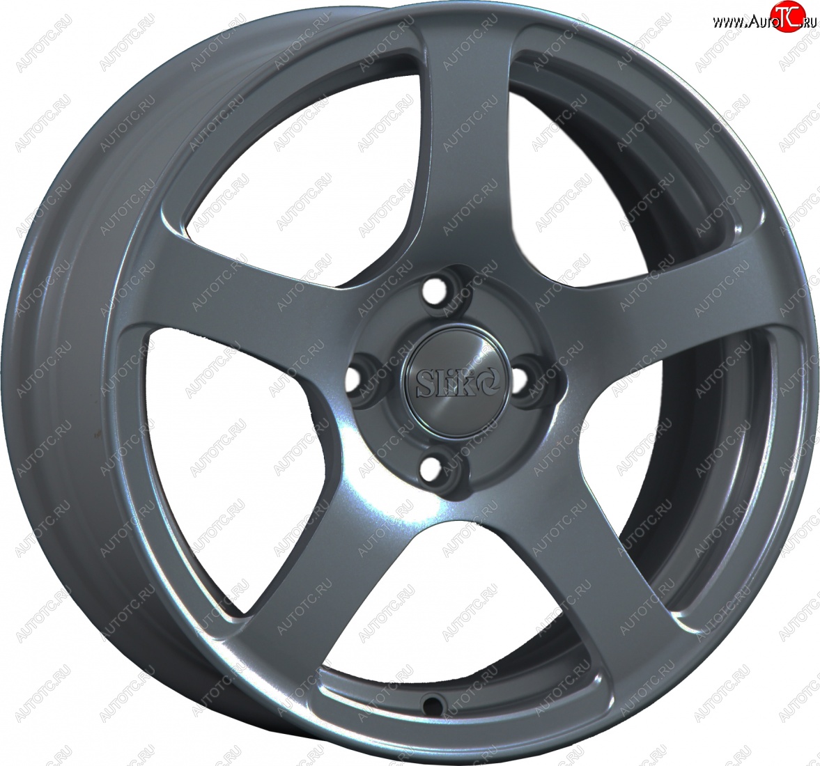 15 249 р. Кованый диск Slik Classik 6.5x15 (Металлик графит матовый)   (Цвет: Металлик графит матовый)  с доставкой в г. Чебоксары