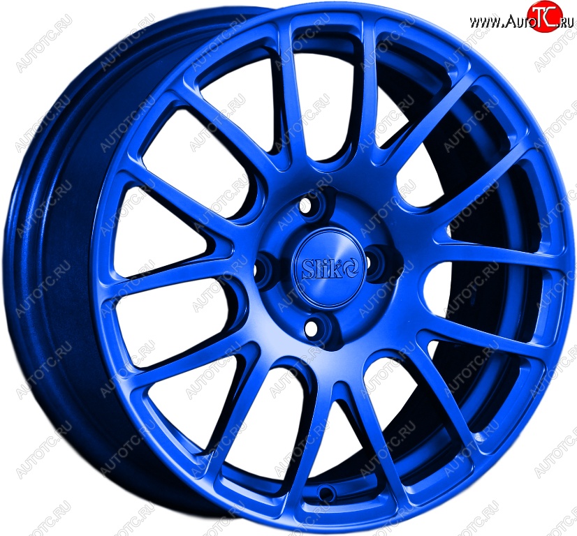15 249 р. Кованый диск Slik Classik 6.5x15 (Candy синий)   (Цвет: Candy синий)  с доставкой в г. Чебоксары