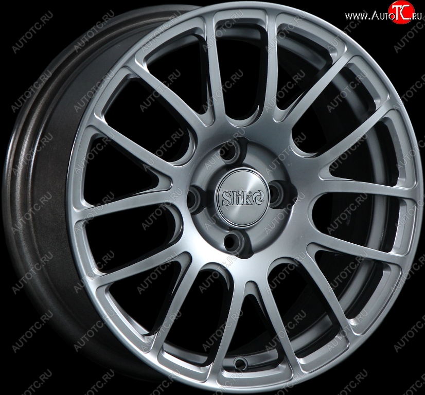 15 249 р. Кованый диск Slik Classik 6.5x15 (Серебристый темный)   (Цвет: Серебристый темный)  с доставкой в г. Чебоксары