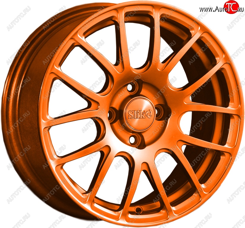 15 249 р. Кованый диск Slik Classik 6.5x15 (Ярко-оранжевый)   (Цвет: Ярко-оранжевый)  с доставкой в г. Чебоксары