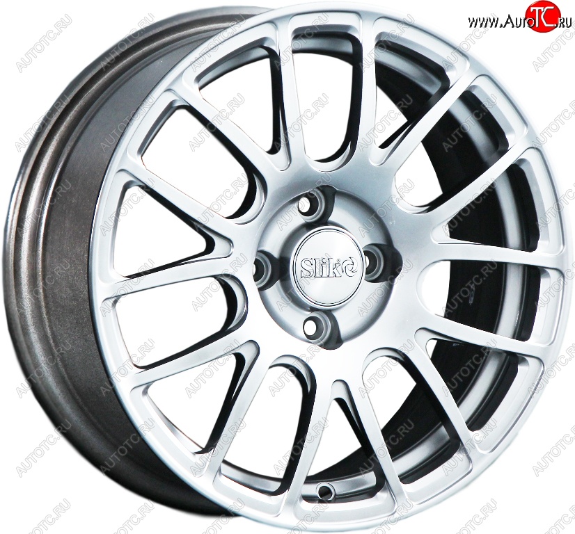 15 249 р. Кованый диск Slik Classik 6.5x15 (Яркое-блестящее серебро)   (Цвет: Яркое-блестящее серебро)  с доставкой в г. Чебоксары