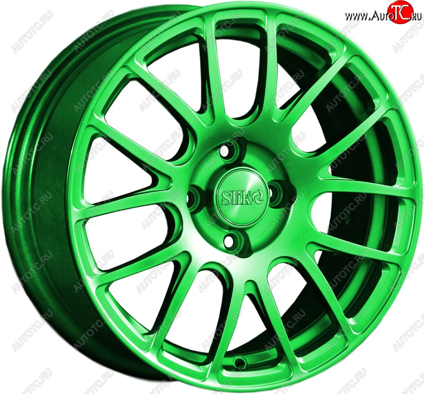15 249 р. Кованый диск Slik Classik 6.5x15 (RAL 6038 ярко-зеленый)   (Цвет: RAL 6038 ярко-зеленый)  с доставкой в г. Чебоксары