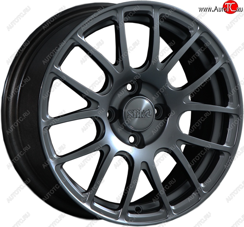 15 249 р. Кованый диск Slik Classik 6.5x15 (Металлик графит глянцевый)   (Цвет: Металлик графит глянцевый)  с доставкой в г. Чебоксары