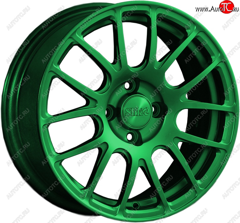 15 249 р. Кованый диск Slik Classik 6.5x15 (Зеленый)   (Цвет: Зеленый)  с доставкой в г. Чебоксары