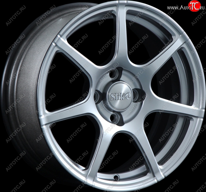 15 249 р. Кованый диск Slik Classik 6.5x15 (Серебристый светлый)   (Цвет: Серебристый светлый)  с доставкой в г. Чебоксары