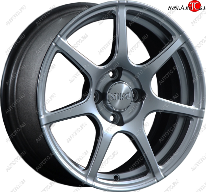 15 249 р. Кованый диск Slik Classik 6.5x15 (Серебристый тёмный)   (Цвет: Серебристый тёмный)  с доставкой в г. Чебоксары