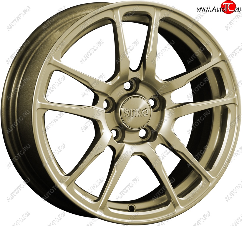 15 249 р. Кованый диск Slik Classik 6.5x15 (Металлик золотой)   (Цвет: Металлик золотой)  с доставкой в г. Чебоксары