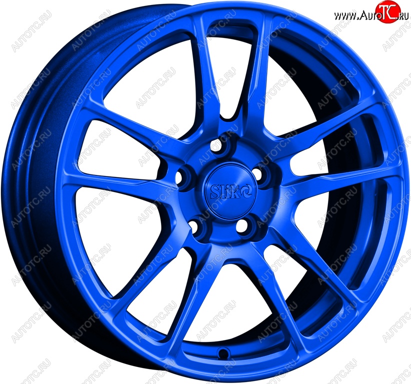 15 249 р. Кованый диск Slik Classik 6.5x15 (Candy синий)   (Цвет: Candy синий)  с доставкой в г. Чебоксары