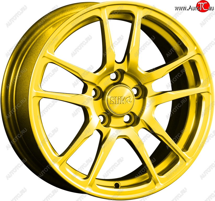 15 249 р. Кованый диск Slik Classik 6.5x15 (Ярко-желтый RAL 1021)   (Цвет: Ярко-желтый RAL 1021)  с доставкой в г. Чебоксары