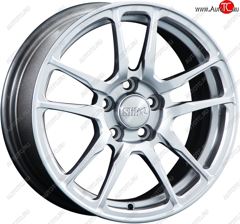 15 249 р. Кованый диск Slik Classik 6.5x15 (Яркое-блестящее серебро)   (Цвет: Яркое-блестящее серебро)  с доставкой в г. Чебоксары