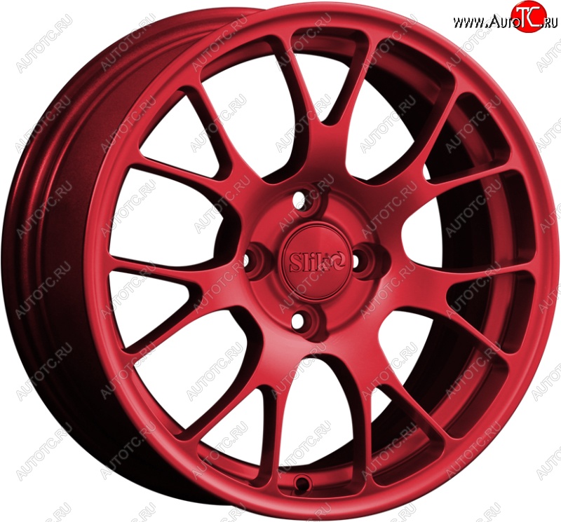 15 249 р. Кованый диск Slik Classik 6.5x15 (Candy красный)   (Цвет: Candy красный)  с доставкой в г. Чебоксары