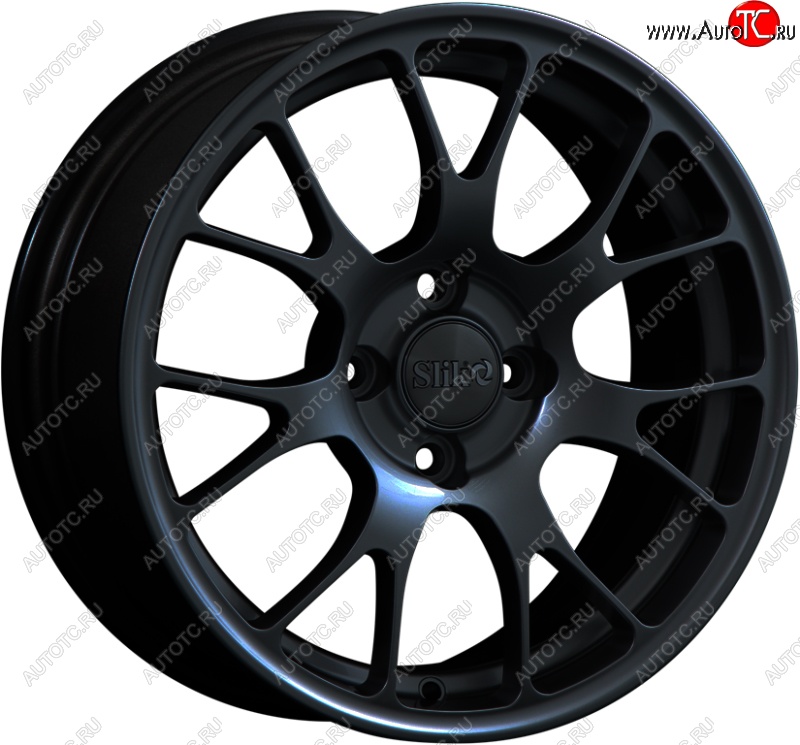 15 249 р. Кованый диск Slik Classik 6.5x15 (Черный глянцевый)   (Цвет: Черный глянцевый)  с доставкой в г. Чебоксары