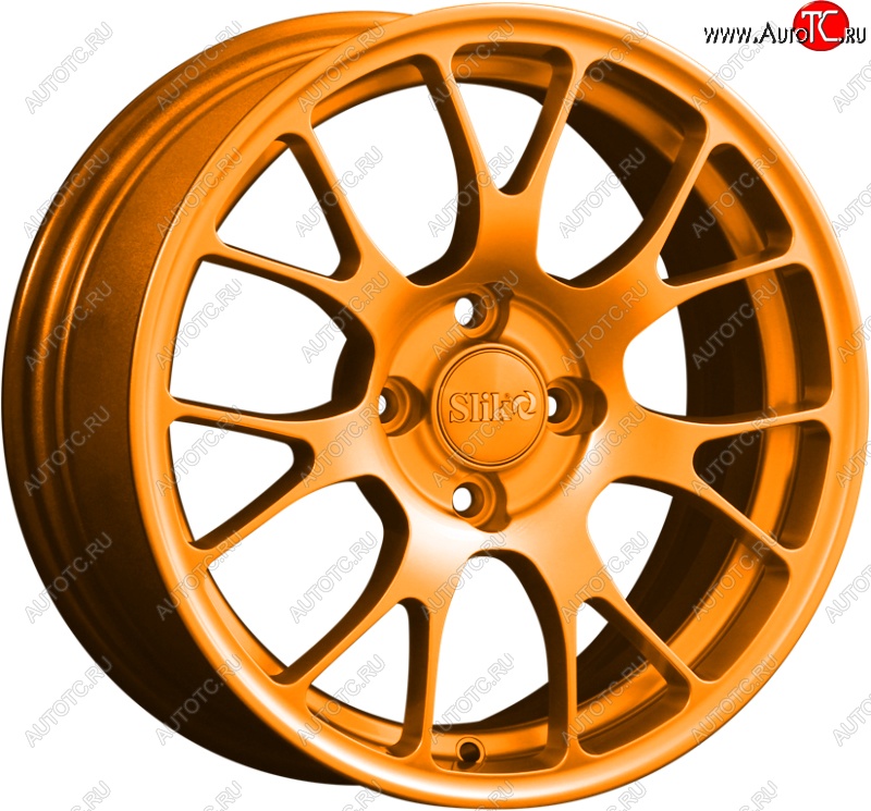 15 249 р. Кованый диск Slik Classik 6.5x15 (Ярко-оранжевый)   (Цвет: Ярко-оранжевый)  с доставкой в г. Чебоксары