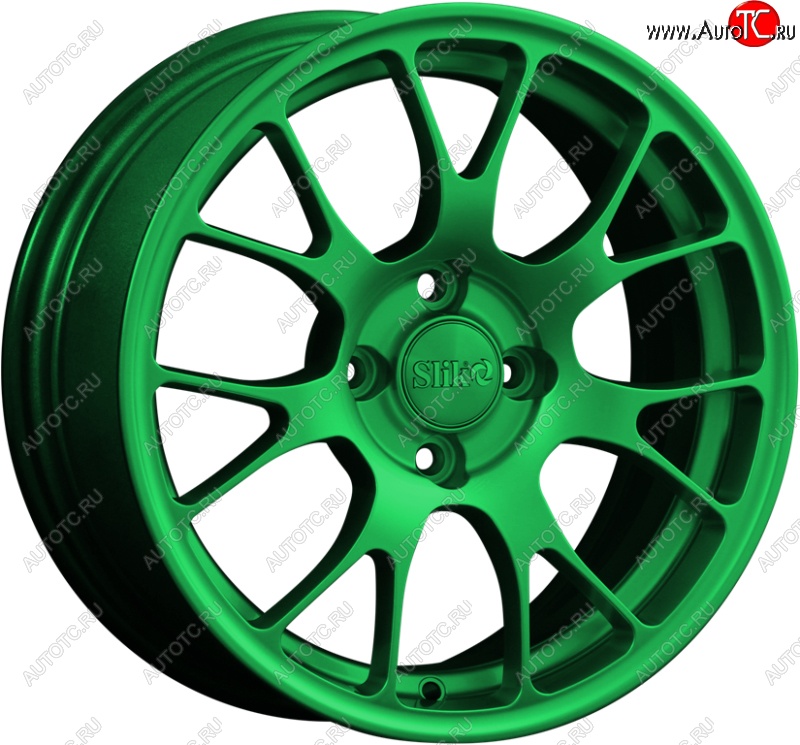 15 249 р. Кованый диск Slik Classik 6.5x15 (Зеленый)   (Цвет: Зеленый)  с доставкой в г. Чебоксары