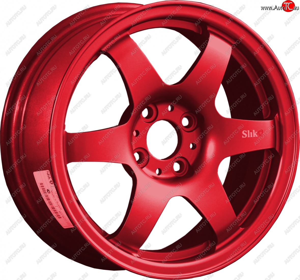7 899 р. Кованый диск Slik Classik 6x15,5 (Красный) 6.5x15/4-5x98-120 D54.1-72.6   (Цвет: Красный)  с доставкой в г. Чебоксары