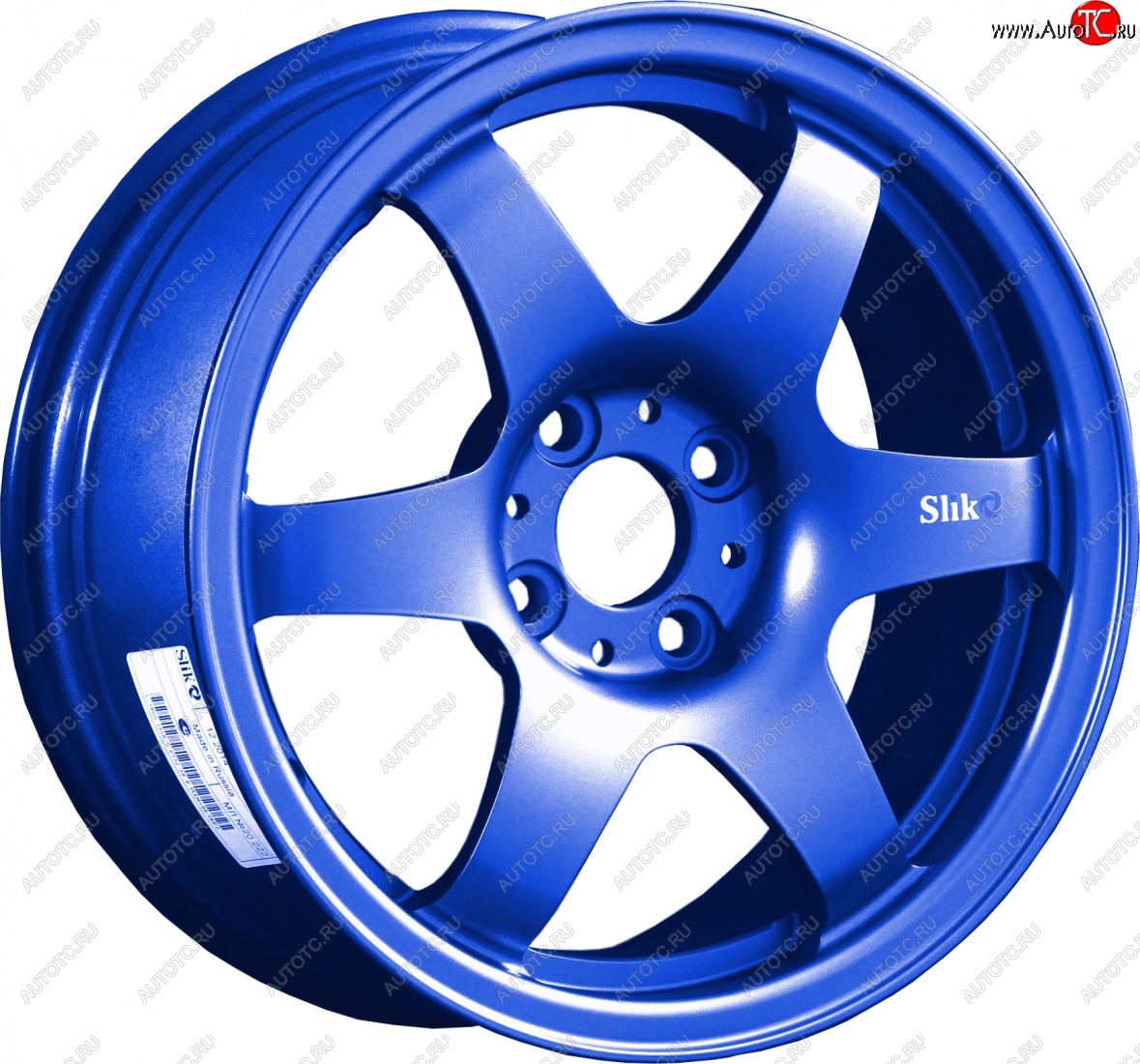 7 899 р. Кованый диск Slik Classik 6x15,5 (Синий) 6.5x15/4-5x98-120 D54.1-72.6   (Цвет: Синий)  с доставкой в г. Чебоксары